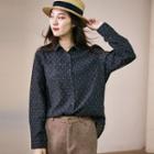 Embroidered Shirt Dark Gray - One Size