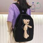 Bear Nylon Zip Backpack