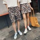Couple Matching Patterned Shorts / Skort