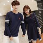 Couple Matching Heart Long-sleeve Sweatshirt / Long-sleeve Dress