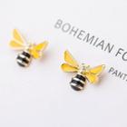 925 Sterling Silver Bee Earring As Shown In Figure - One Size