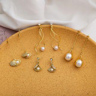 Faux Pearl Rhinestone Earring(various Designs)