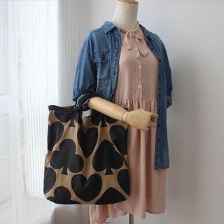 Spade Print Handbag