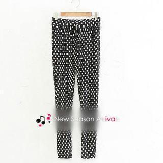 Dotted Tapered Pants