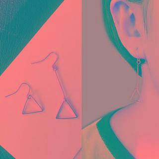 Asymmetrical Triangle Drop Earring