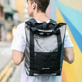 Mesh Pocket Backpack Gray - One Size