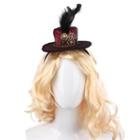 Feather Fascinator Headband Red - One Size