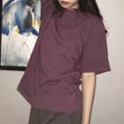 Short-sleeve T-shirt Purple - One Size