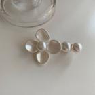Faux Pearl Flower Hair Clip 1 Piece - White - One Size