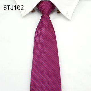 Pre-tied Dotted Neck Tie (8cm) Stj102 - One Size