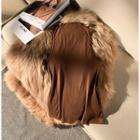 Sleeveless Mock-neck Top Brown - One Size