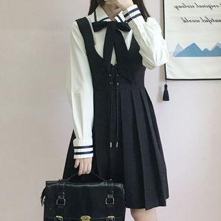 Bow Neck Shirt / Jumper Dress