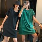 Pocketed Short-sleeve T-shirt / T-shirt Dress