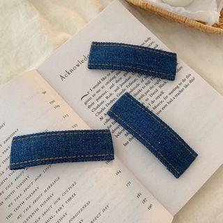 Denim Hair Clip 1 Pc - Blue - One Size