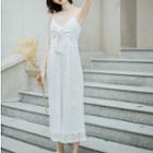 Lace Spaghetti Strap Cropped Jumpsuit