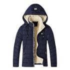 Fleece-lined Hooded Zip Padded Jacket