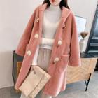Hooded Loose-fit Toggle Coat