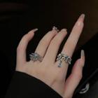 Faux Gemstone Alloy Open Ring (various Designs) / Set