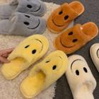 Furry Smiley Slippers