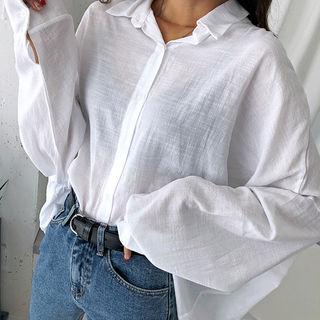 Drop-shoulder Oversized Shirt