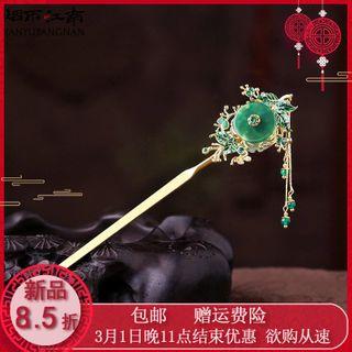 Gemstone Cz Fringed Hair Stick As Shown In Figure - 16cm