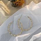 925 Sterling Silver Hoop Earring 1 Pair - Silver Needle - As Shown In Figure - One Size