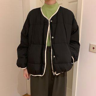 Contrast Padded Coat