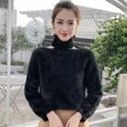 Cut-out Turtleneck Sweater