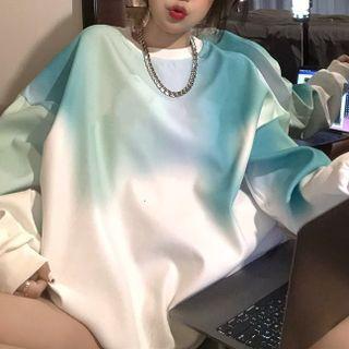 Long Sleeve Gradient Pullover