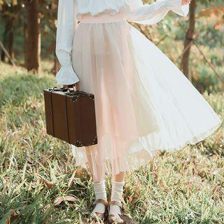 Midi Sheer Skirt