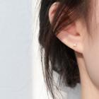 925 Sterling Silver Rhinestone Earring 1 Pair - Star - Earrings - One Size