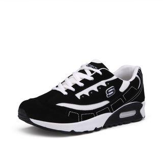 Faux-leather Athletic Sneakers