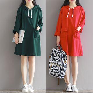 Plain Hooded Dress