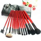 Makeup Brush Set (15 Pcs + Bag) (random Color) 15 Pcs + Bag
