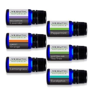 Yeouth - Pure Essential Oil For Aromatherapy (set Of 6) 6pc X 10ml
