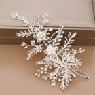 Faux Crystal Branches Hair Clip White - One Size