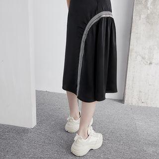 Tie-accent A-line Skirt