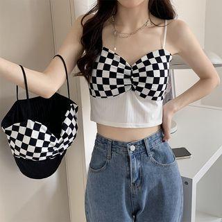 Checker Camisole Top