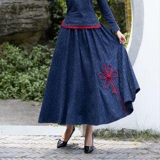 Traditional Chinese Midi Skirt