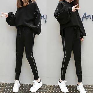 Set: Oversized Sweatshirt + Skinny Sweatpants