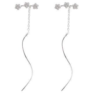 Sterling Silver Stick-drop Earrings