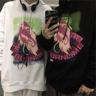 Couple Matching Graphic Print Hoodie