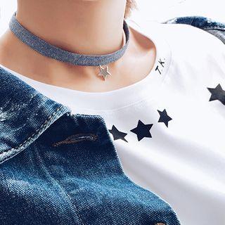 Star Denim Choker