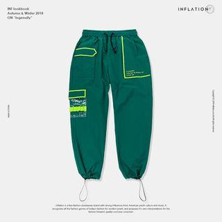 Drawstring-hem Windbreaker Jogger Pants