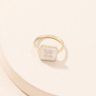 Leaf Alloy Ring Gold - No.7