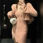 Spaghetti Strap Knit Bodycon Dress / Cardigan