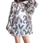 Leaf Printed Hoodie