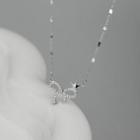 Bow Crown Pendant Sterling Silver Necklace Silver - One Size