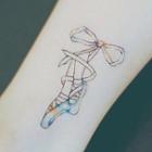 Ballet Shoes Print Waterproof Temporary Tattoo One Piece - One Size