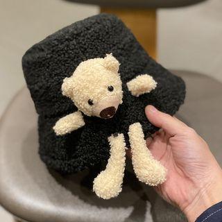 Bear Shearling Bucket Hat